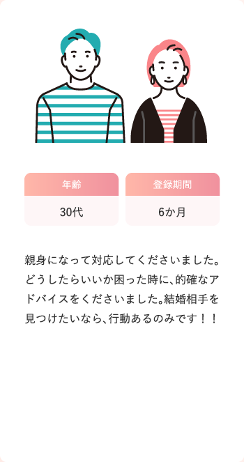 成婚した方の声