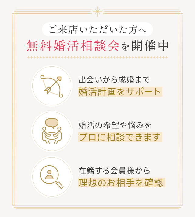 ご来店いただいた方へ無料相談会を開催中